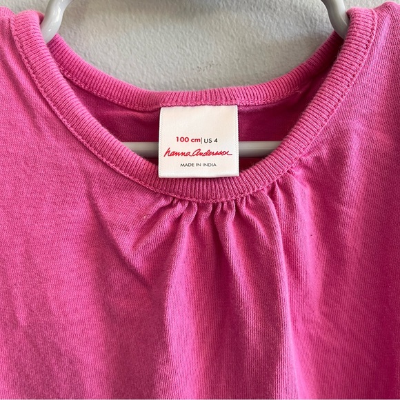 Hanna Andersson Colorblock Twirl Power Dress Size 4 Tiered Long Sleeve - Picture 3 of 8